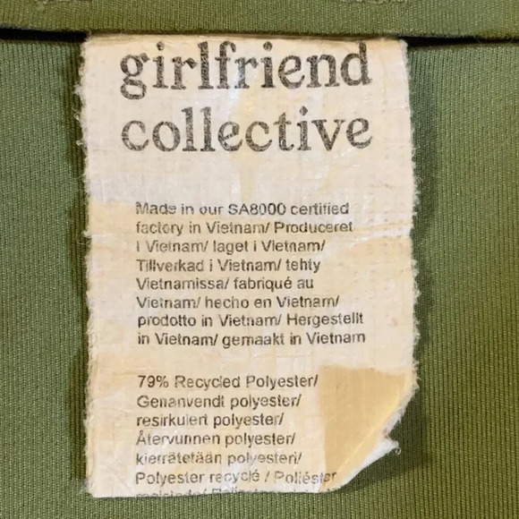 Girlfriend Collective Women's High Waist Stretch Cropped Leggings Size‎ M - Picture 6 of 14